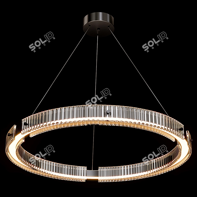 Modern Jackson LED Chandelier 3D model image 4