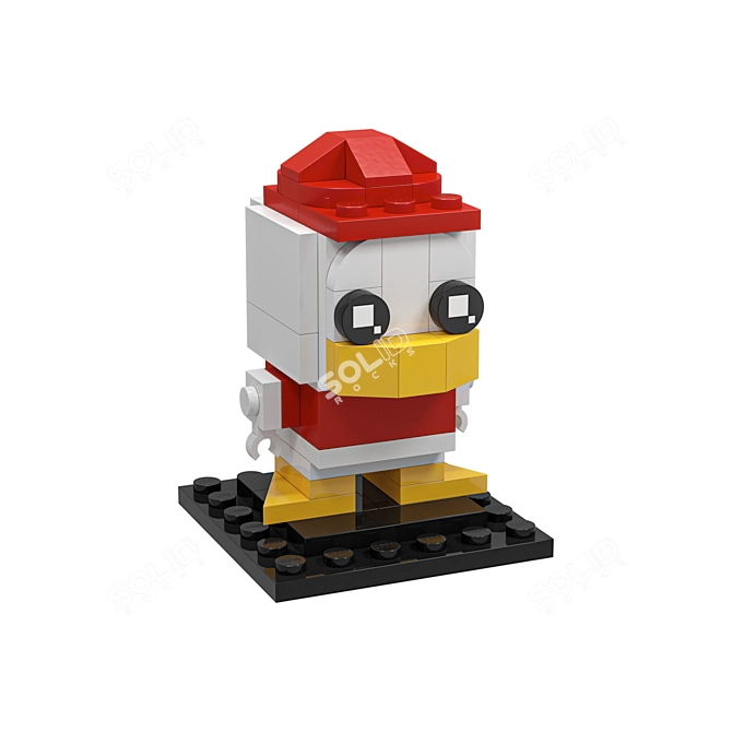 Lego Scrooge McDuck Characters 3D 3D model image 4