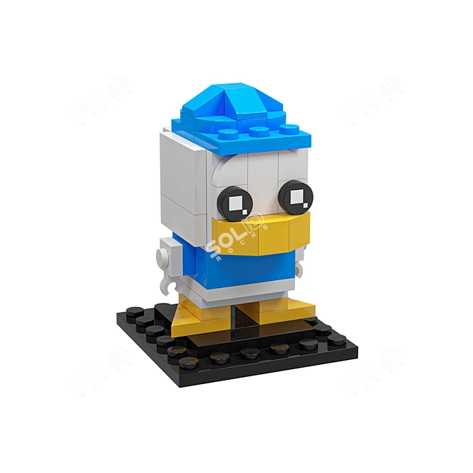 Lego Scrooge McDuck Characters 3D 3D model image 5