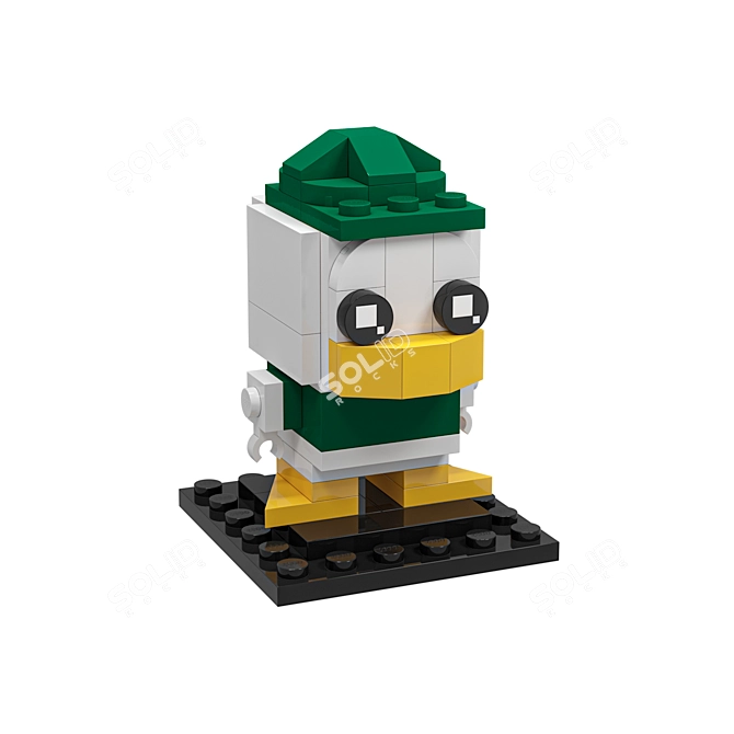 Lego Scrooge McDuck Characters 3D 3D model image 6