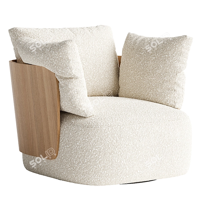 Luxurious Modern CALIN Chair Design 3D model image 1