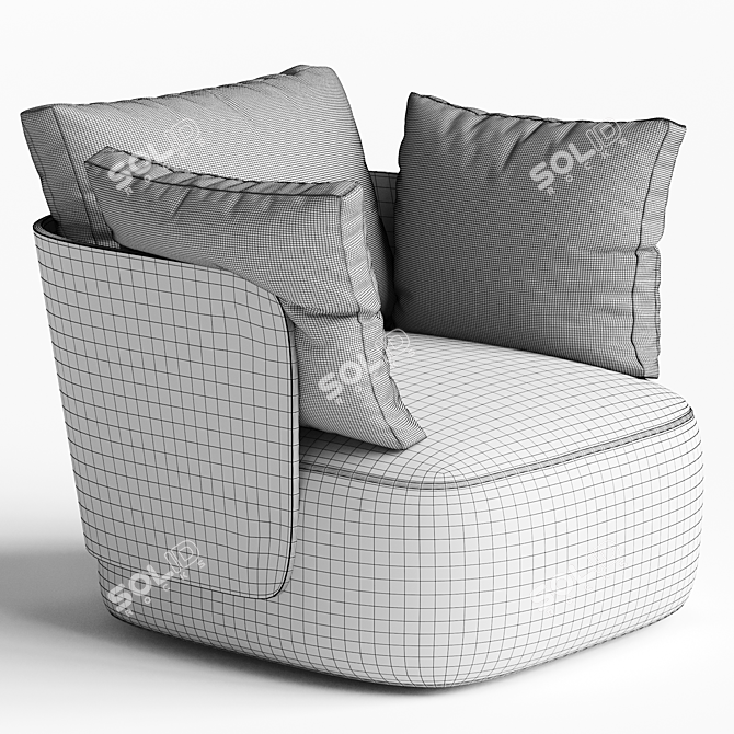 Luxurious Modern CALIN Chair Design 3D model image 4