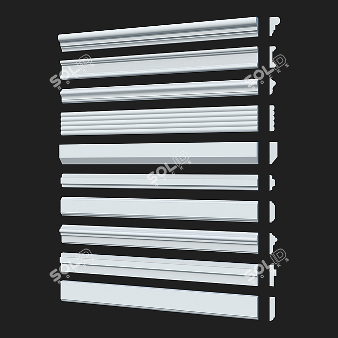 Smooth Moldings Pack 25 by LepGrand 3D model image 1