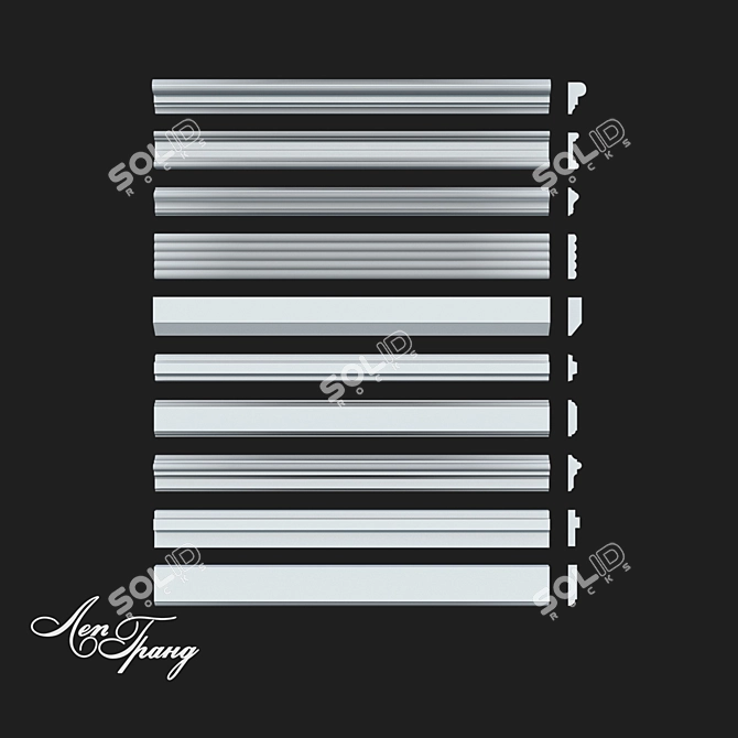 Smooth Moldings Pack 25 by LepGrand 3D model image 5