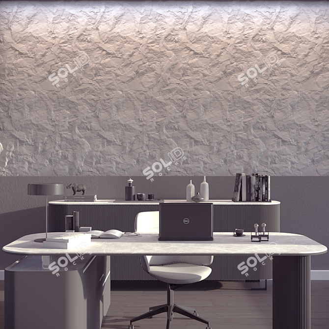 Gypsum 3D Panel Customizable #285 3D model image 6