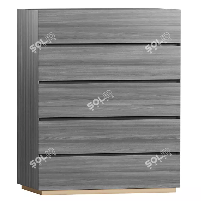 Modern Tallboy with Chic Design 3D model image 2