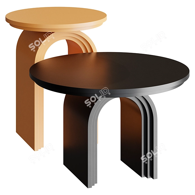 Rainbow Coffee Table 3D model image 2