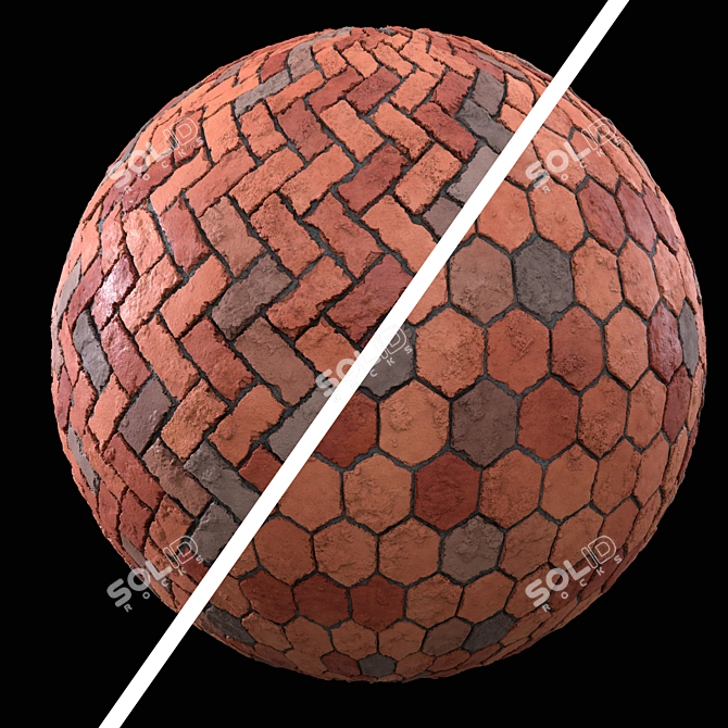 High-Quality Brick Wall Texture 3D model image 1