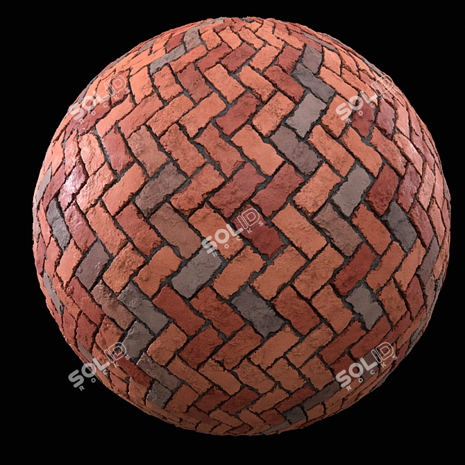 High-Quality Brick Wall Texture 3D model image 2