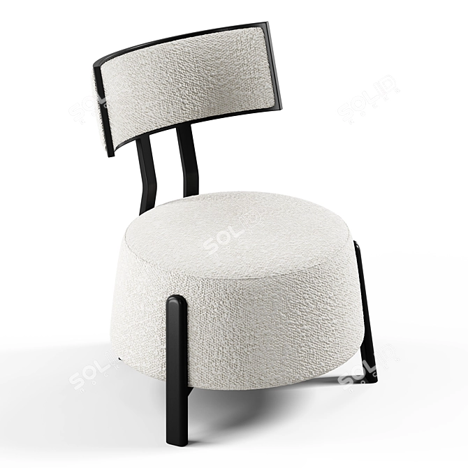 Seamless Textured Lounge Chair Model 3D model image 14