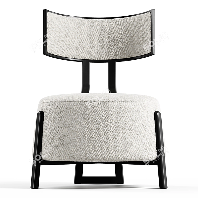 Seamless Textured Lounge Chair Model 3D model image 16