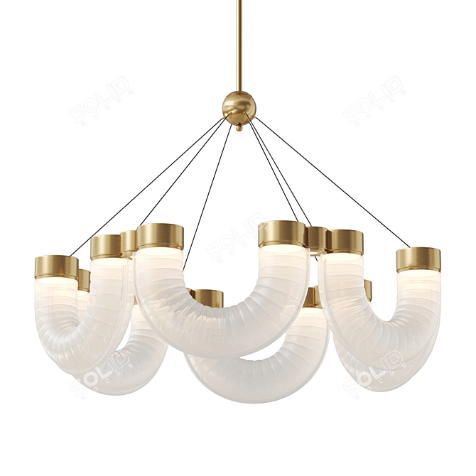 Venzel Chandelier Glass Shade 3D model image 2