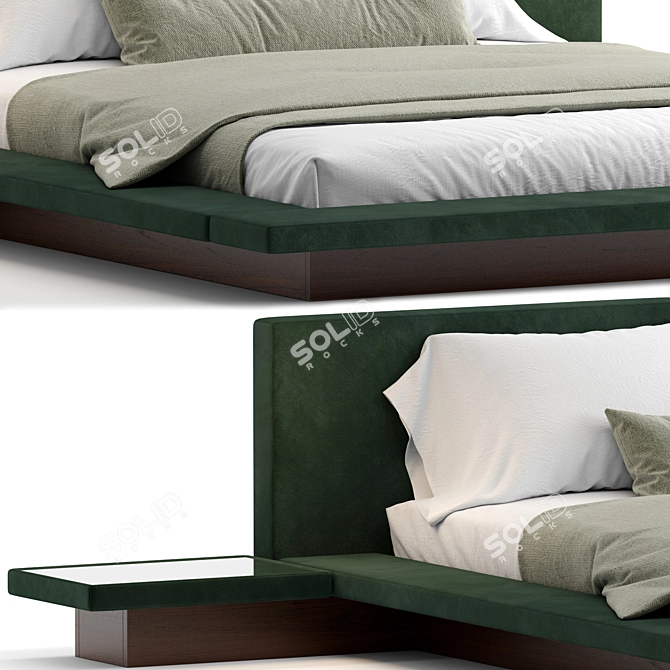 Luxurious Midori Bed by Cosmo 3D model image 4