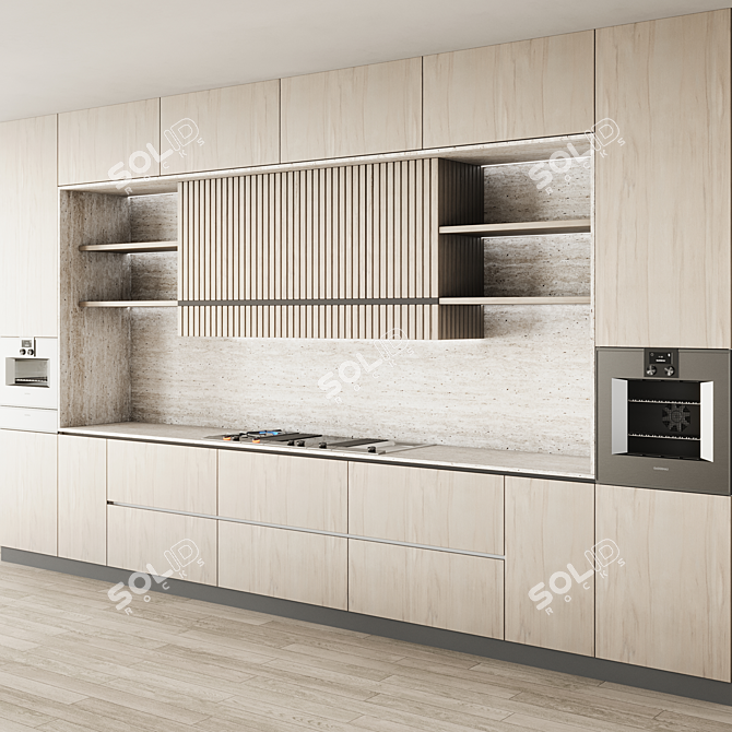 Modern Gaggenau Kitchen Island Set 3D model image 2