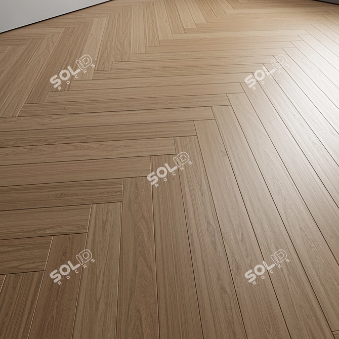 Versatile Oak Floor Textures Set 3D model image 3