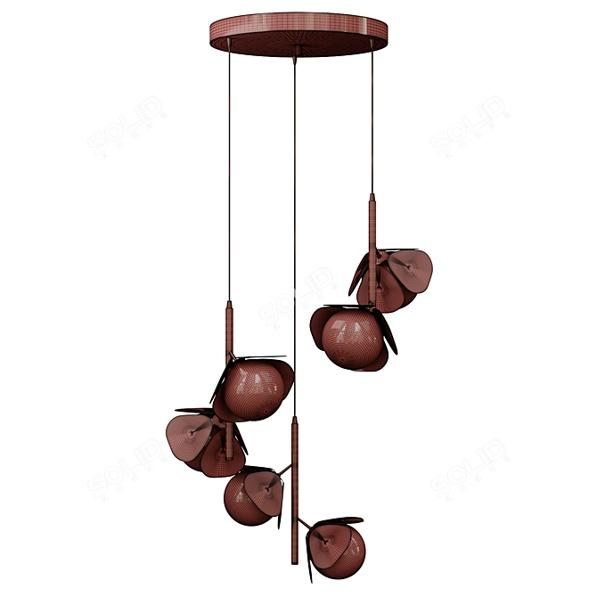 Modern Pendant Lamp JANITA 3D model image 4