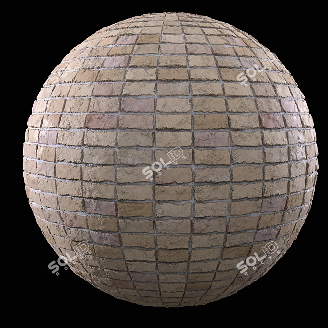 PBR Brick Wall Texture Vol.03 3D model image 4