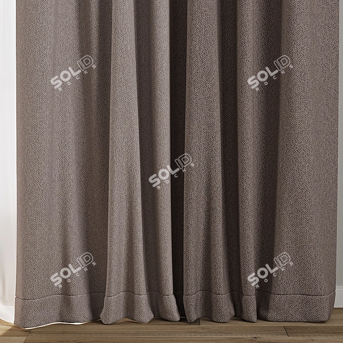  Textured Curtain Model Set 3D model image 2