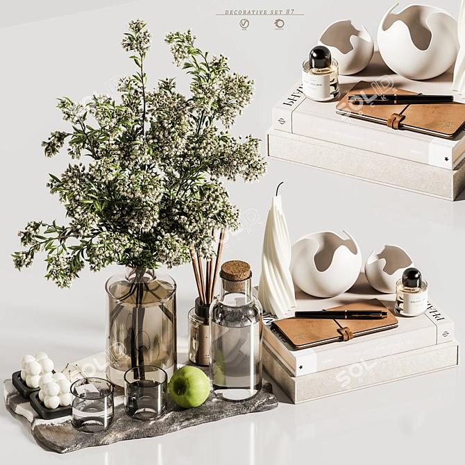 Elegant Decor Set for 3D 3D model image 5