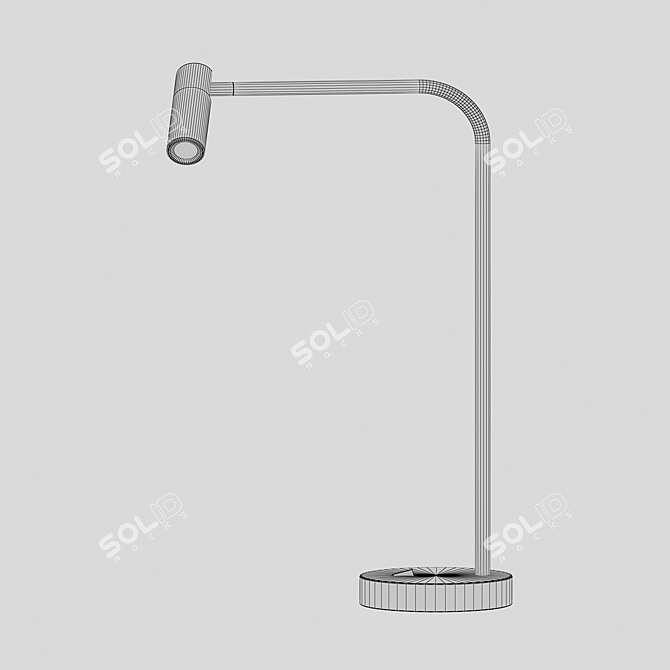 Aleri Loft Table Lamp Black 3D model image 2