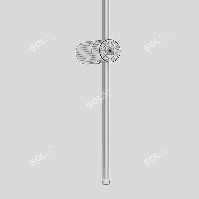 Loki Mat Gold Architectural Sconce 3D model image 2