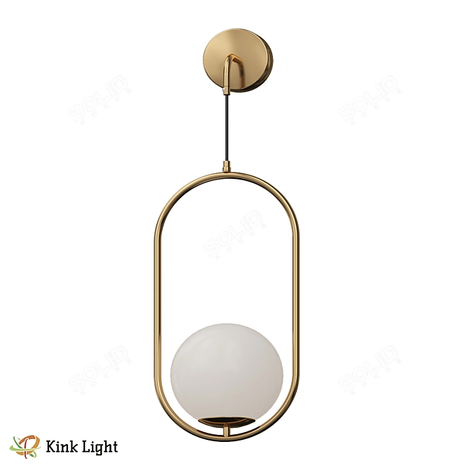 Kenti Bronze Loft Wall Light 3D model image 1