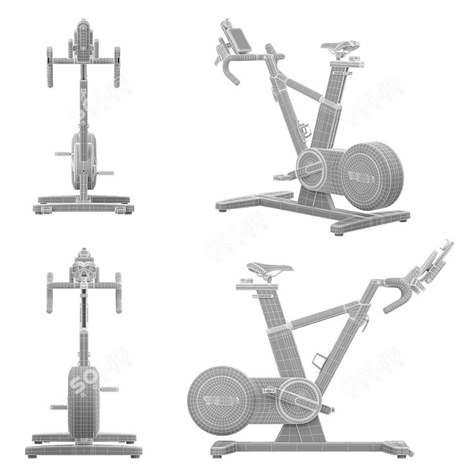 Technogym High-Res Texture Bike 3D model image 6