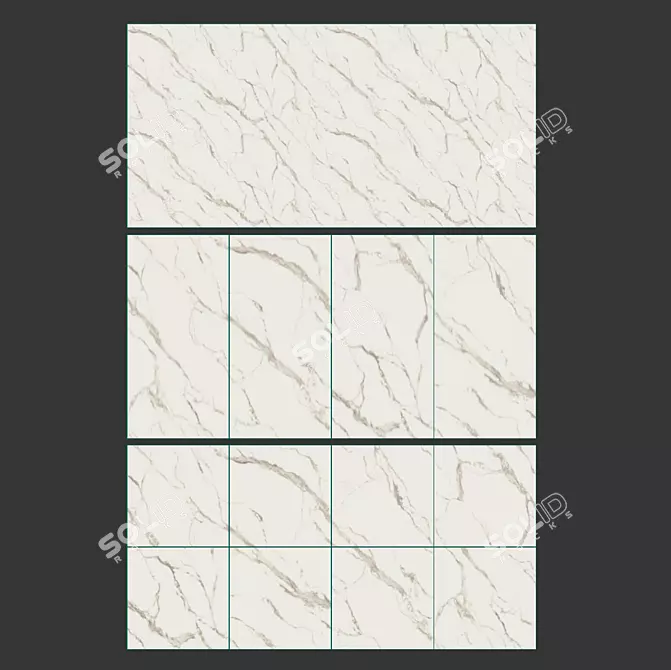 Fiandre Calacatta Bellissimo Ceramic Tile 3D model image 4