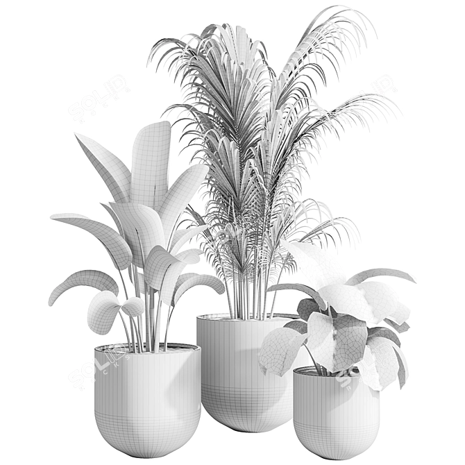 Greenery Bliss Indoor Plants 3D model image 5