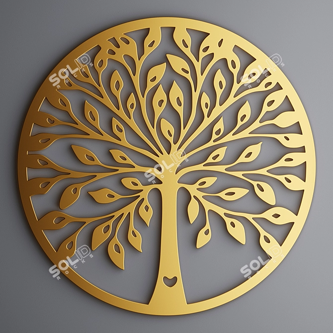 Tree of Life Decor Panel 3D model image 2