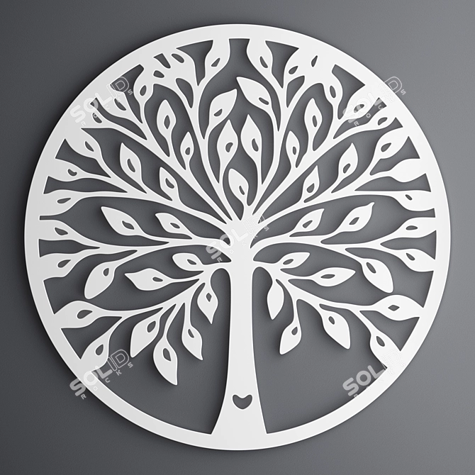 Tree of Life Decor Panel 3D model image 3