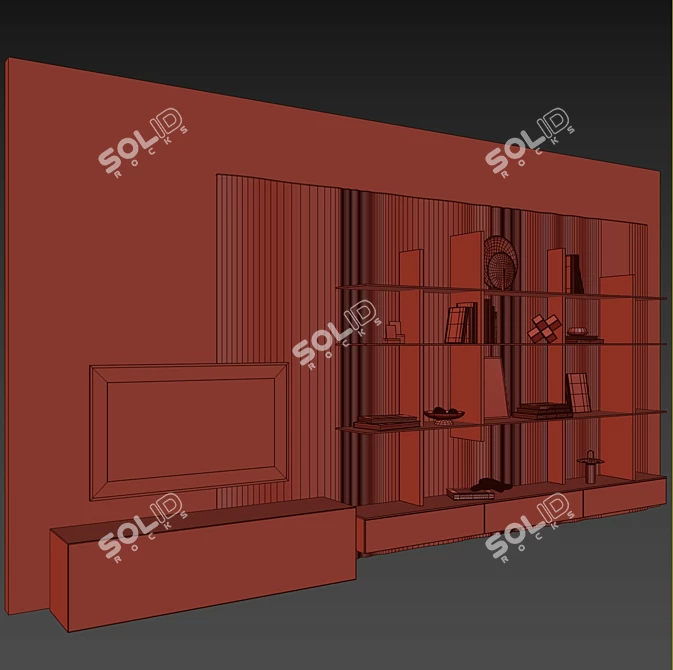 Mont Blanc TV Zone Wallsemblage 3D model image 7