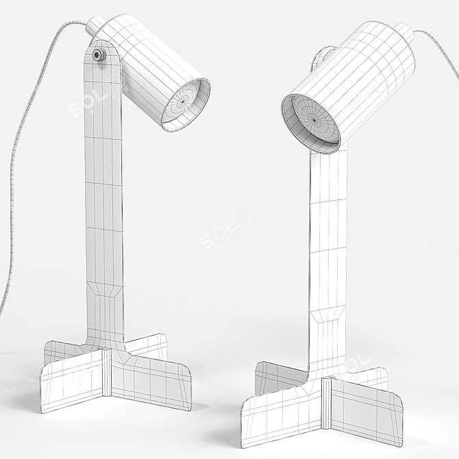 Flottilj Desk Lamp Beige 3D model image 2