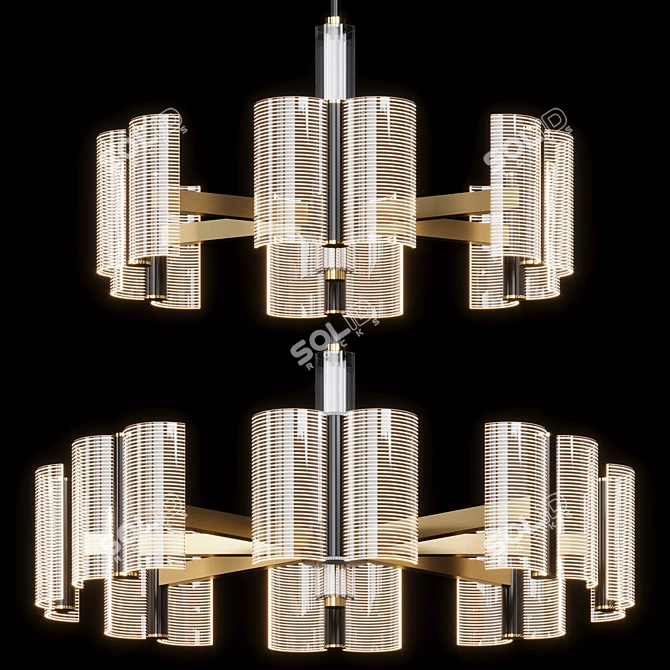 Elegance Defined: Lampatron Chandelier SENSE C 3D model image 3