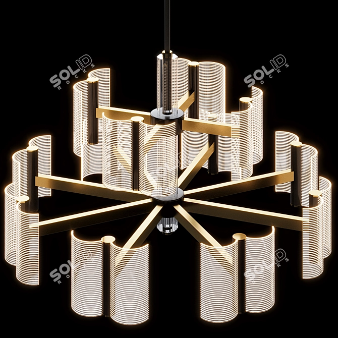 Elegance Defined: Lampatron Chandelier SENSE C 3D model image 4