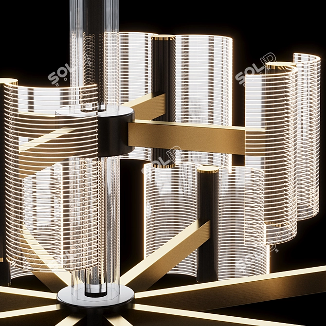 Elegance Defined: Lampatron Chandelier SENSE C 3D model image 5