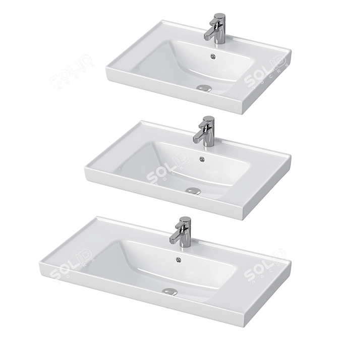 Grace Sink in 3 Sizes 3D model image 1