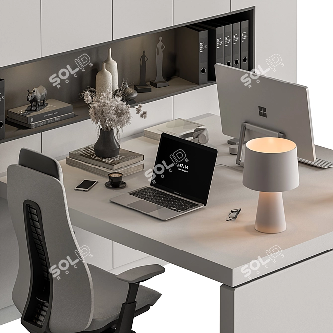 Workplace Essentials Set Provide Efficiency 3D model image 2