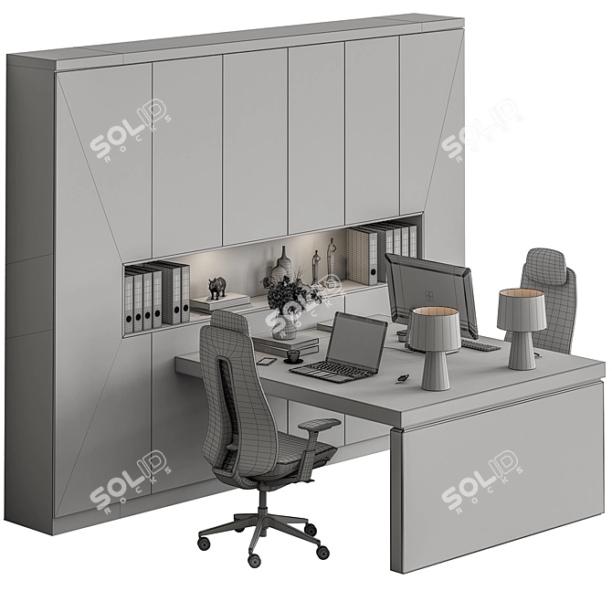 Workplace Essentials Set Provide Efficiency 3D model image 6