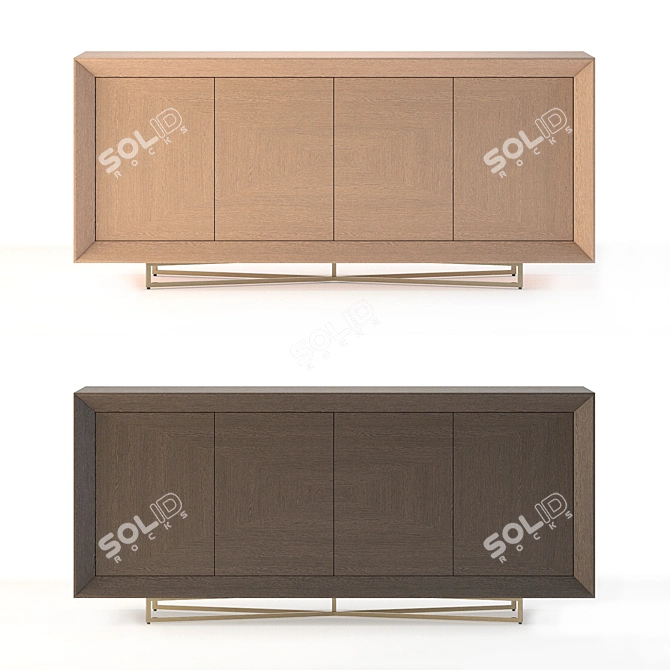 Luxury Sonesta Dresser in Black 3D model image 1