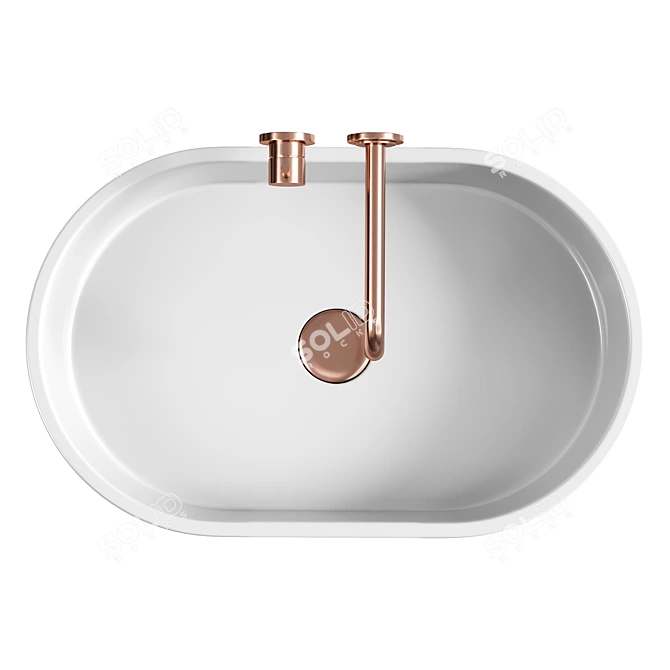 Sorrento Washbasin: Elegance Defined 3D model image 2