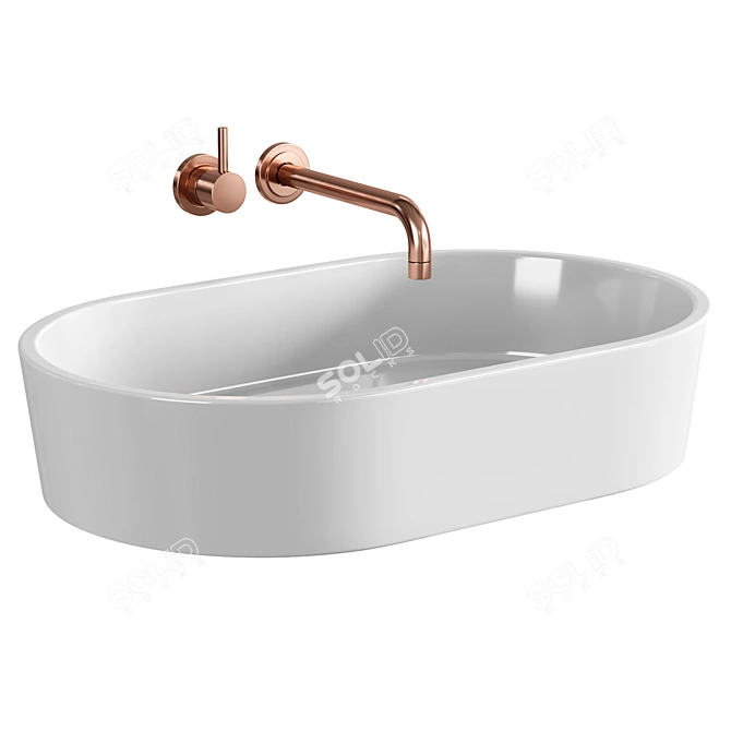 Sorrento Washbasin: Elegance Defined 3D model image 3