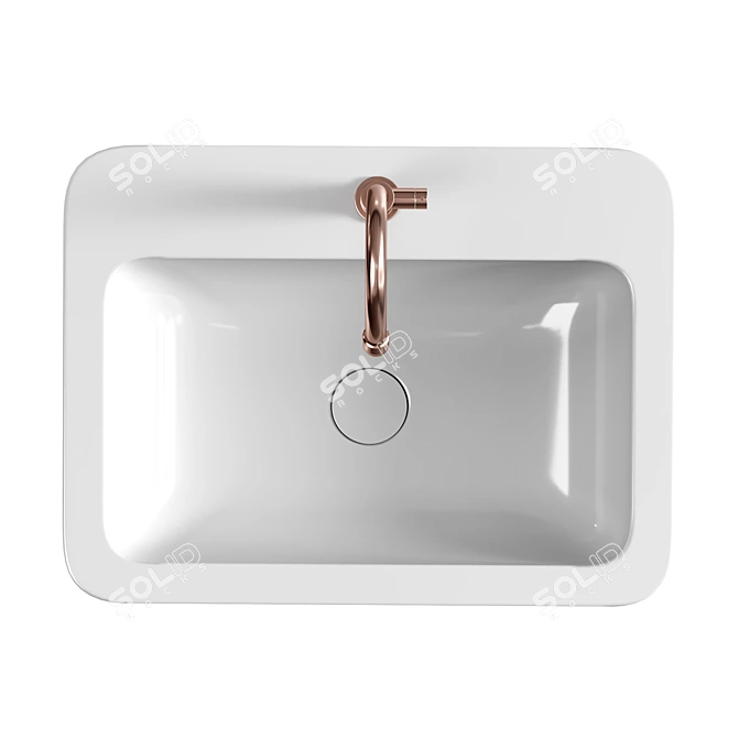 Luxury Kelley Washbasin 3D model image 2
