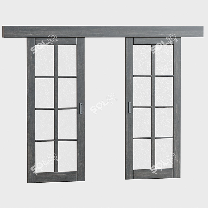 Modern 2016 Sliding Doors Kit 3D model image 2