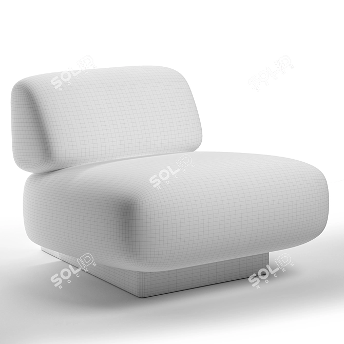 Modern Armchair 3D Model Download 3D model image 2