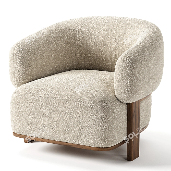 Modern Armchair 3D Model Download 3D model image 9