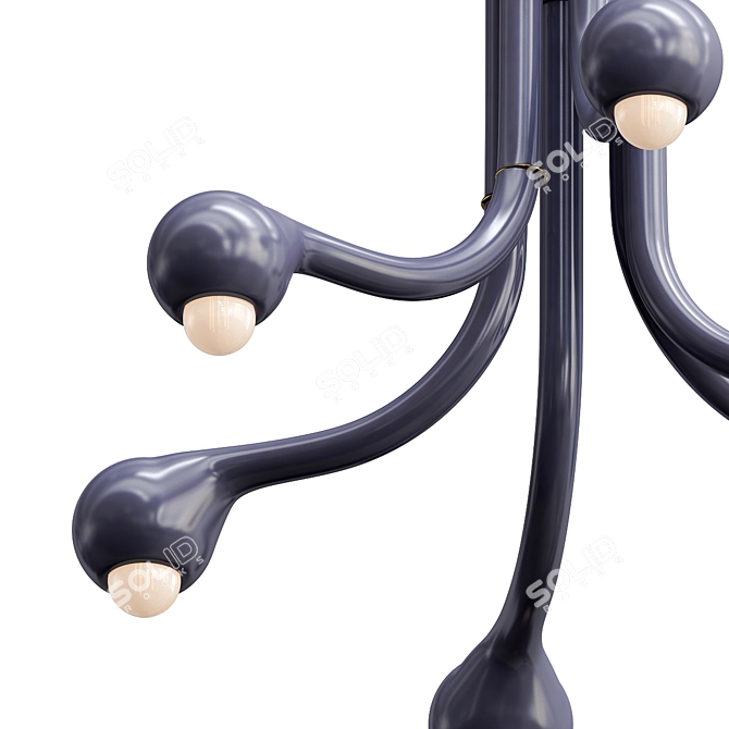 ENTLER Moon Gray Chandelier 42 3D model image 2