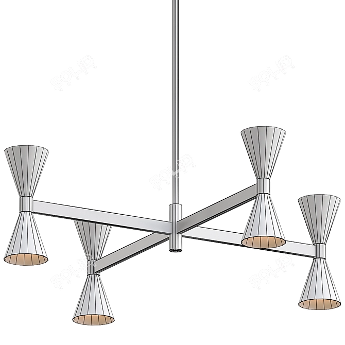Albertine Modern Chandelier Light Fixture 3D model image 3