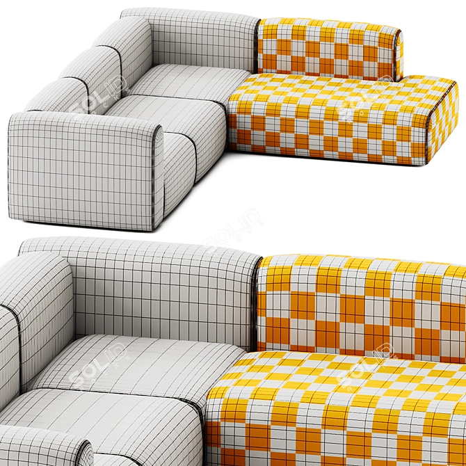 Modern Hay Mags Sofa Set 3D model image 6