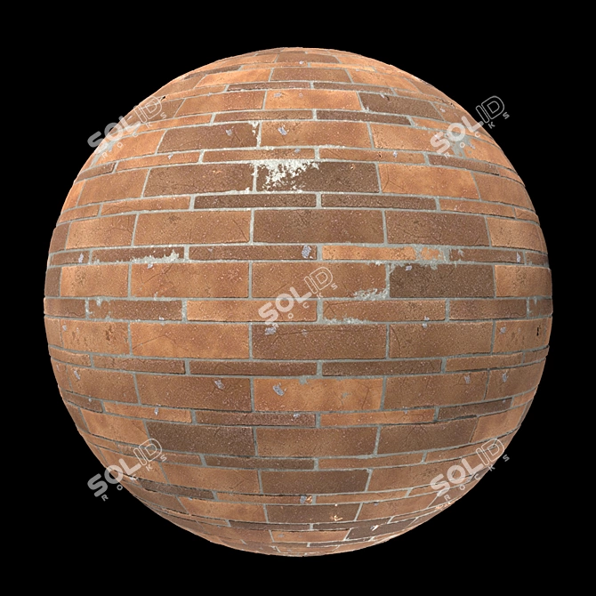 High-Quality Red Brick Texture 3D model image 3